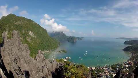 Top Mountain view of Elnido in Palawan, Philippines