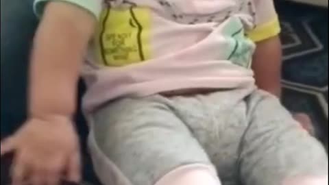 Cute laughing baby