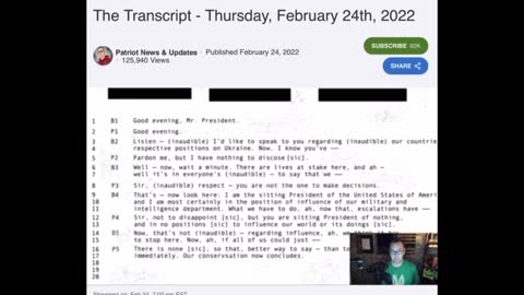 CLIP from SITUATION UPDATE 22522 - Putin Brandon Transcription