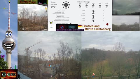 🔴 LIVE from Berlin, weather view with music! 💃 WetterBLICK Berlin, mit Musik! 🌇