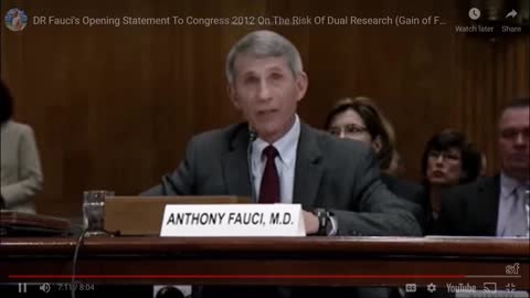 DR. FAUCI's OK WITH KILLING MILLIONS