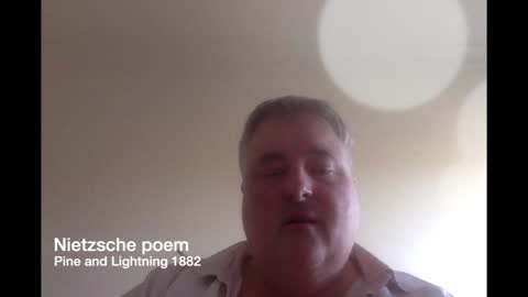 Poem by Nietzsche Pine and Lightning 1882