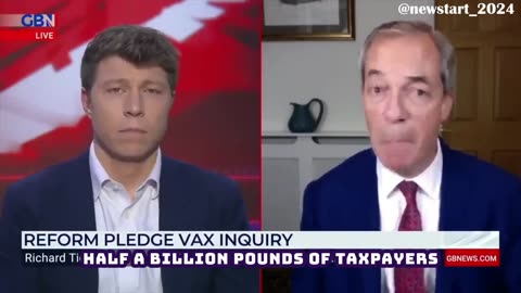 Nigel Farage disparages Covid-19 vaccines