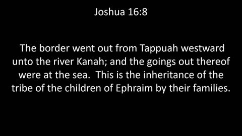 KJV Bible Joshua Chapter 16