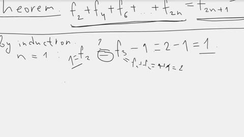 The sum of the first n Fibonacci numbers with even indices