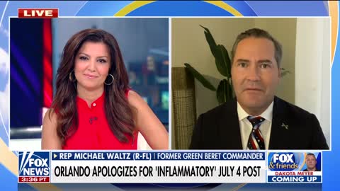 Rep. Michael Waltz slams Independence Day critics: It shows a level of cynicism and lack of perspective