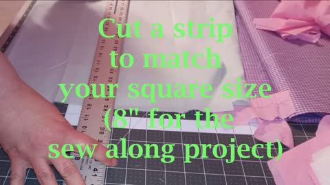 Cutting squares using a rotary cutter and straight edge