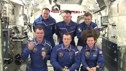 ISS Crew Talks with Media about Gagarin and STS-1 Anniversaries
