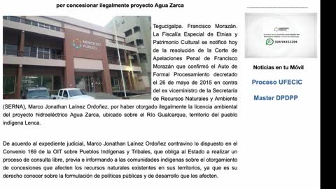 La Consulta Previa, libre e informada en Honduras y la percusión a los pueblos indígenas