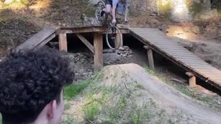Mountain Bike Rider Takes a Tumble