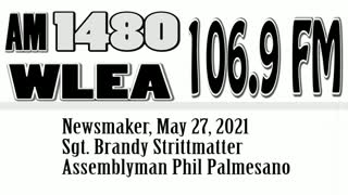 Wlea Newsmaker, May 27, 2021, Sgt. Brandy Strittmatter, Assemblyman Phil Palmesano