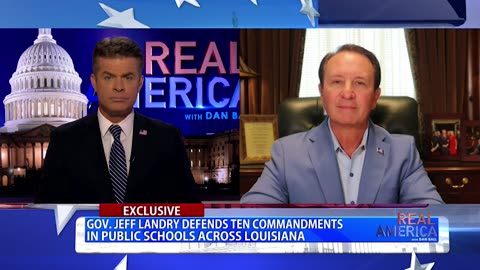 REAL AMERICA -- Dan Ball W/ Governor Jeff Landry, 8/5/24