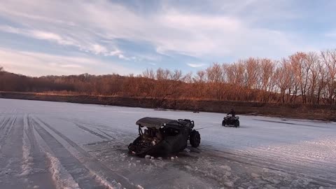 sxs breaks through ice