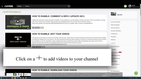 How to Rumble Create a Channel