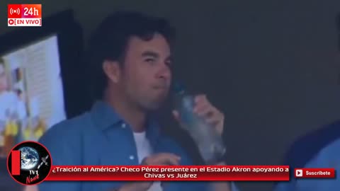 ¿Traición al América Checo Pérez presente en el Estadio Akron apoyando a Chivas vs Juárez