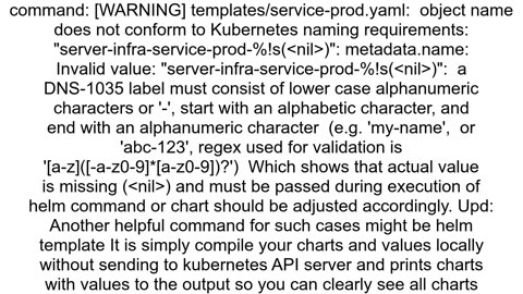 k8s error converting YAML to JSON yaml line 33 found character that cannot start any token