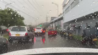 Fuertes lluvias dificultan la movilidad este lunes en Bucaramanga