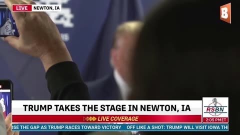 LIVE: Donald Trump Delivering Remarks in Newton, IA...