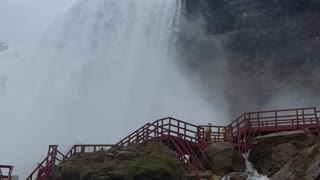 Rainy day at Niagara Falls