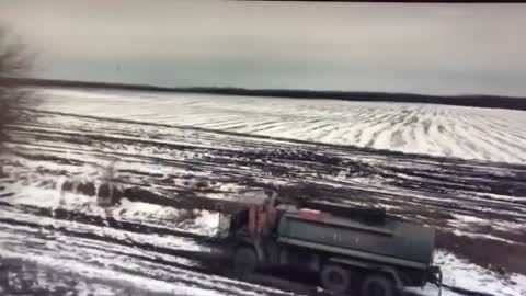 Supply line belongs to Russia got hit by Ukrainian army