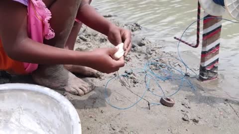 Best-Hook-Fishing-Video-2022-Traditional-Boy-Catch