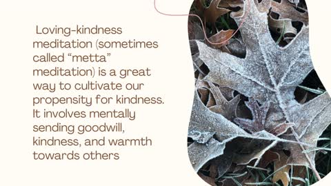 loving kindness meditation