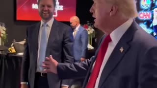 WATCH: Trump Jokes Around With J.D. Vance Backstage At RNC