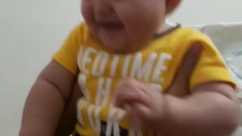 baby funny smiling