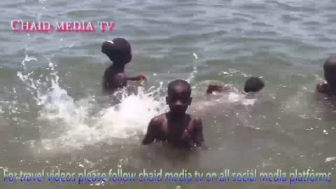 Awesome kids swim in lake Victoria