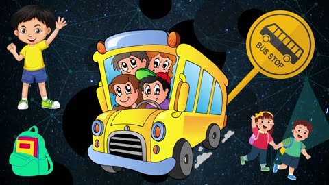 Wheels On The Bus Go Round and Round | Bus Song | Nursery Rhymes and Kids Songs | KidsToon