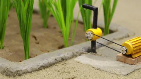 Diy tractor making miniature for water pump using by transformer