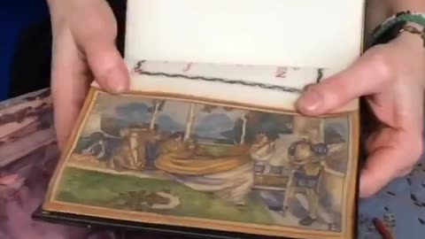 Old books with hidden illustrations