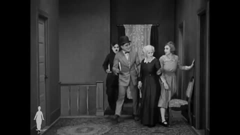 Charlie Chaplin - Pickpocket scene from the Pilgrim (1923)