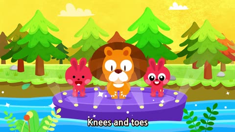 Children's song Head Shoulders Knees and Toes