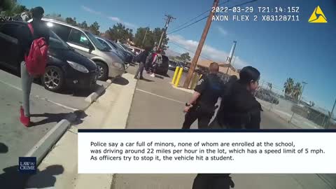 Bodycam Shows Police Shoot at Teens in Speeding Car at High School