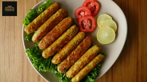 Chicken Cheese Seekh Kabab RECIPE by Chaskaa Foods