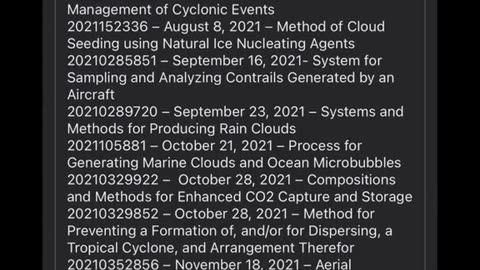 Genocide GeoEngineering Patents our Govs and world leaders are killing us