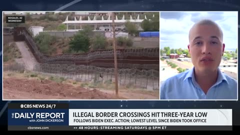 Illegal border crossings drop to lowest monthly number since Biden took office CBS News