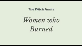 Women who Burned