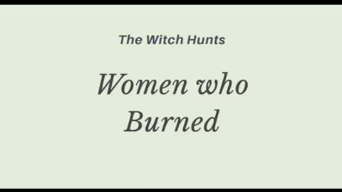 Women who Burned