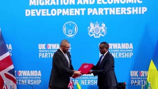 UK minister signs new Rwanda migration treaty