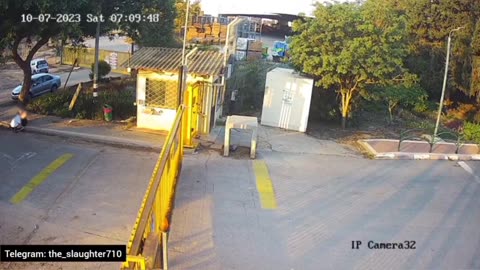 ⚠️ Content Warning: The following footage from the security cameras at Kibbutz Alumim