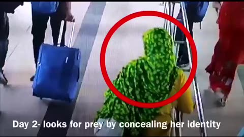 In India a Female thief nabbed with the help of CCTV footage