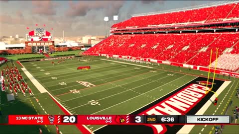 NC State (7-3) AT Louisville (6-4) Saturday November 19th 2022 3:30PM kick off (SIM)