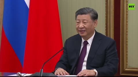 Russia e Cina sono partner strategici sotto tutti gli aspetti,il leader cinese ha sottolineato di aver scelto la Russia come prima destinazione dopo la sua rielezione - proprio come 10 anni fa,quando fu eletto per la prima volta presidente della RPC