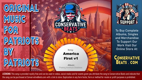 Conservative Beats - Album: Praising America's Greatness - Single: America First ( Version 1 )