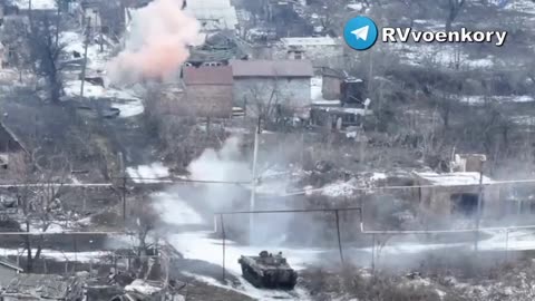 BMP working on firing points in Bakhmut Ukrainian BMP