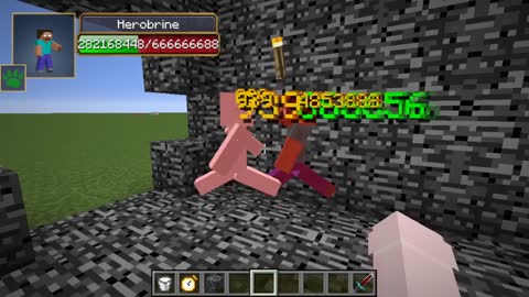 Herobrine vs all Herobrine and Creepypasta mobs in minecraft part 5