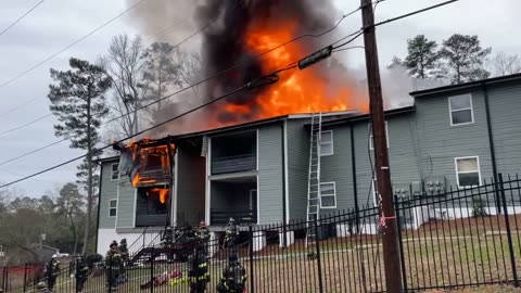 Crews work to contain 2 Alarm Fire in Columbia, South Carolina