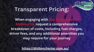 Top Tips for Bus Hire in Melbourne 2024 | Dhillon Bus Charter